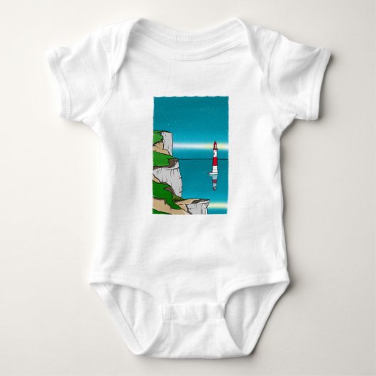 Leuchtturm am Strand Shirt amazon (Vorderseite)