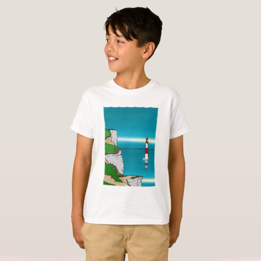 Leuchtturm am Strand Shirt amazon (Vorne ganz)