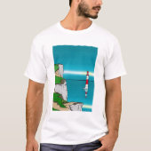 Leuchtturm am Strand Shirt amazon (Vorderseite)