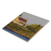 Leuchtturm am Superior-See in der Nähe des Copper- Fliese (Seite)