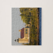 Leuchtturm am Superior-See in der Nähe des Copper- Puzzle (Vertikal)