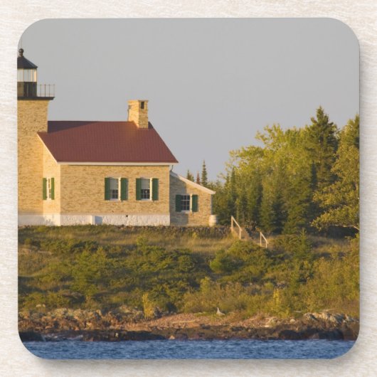 Leuchtturm am Superior-See in der Nähe des Copper- Untersetzer (Vorderseite)