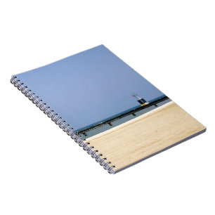 Leuchtturm am Ufer des Michigansees Notizblock