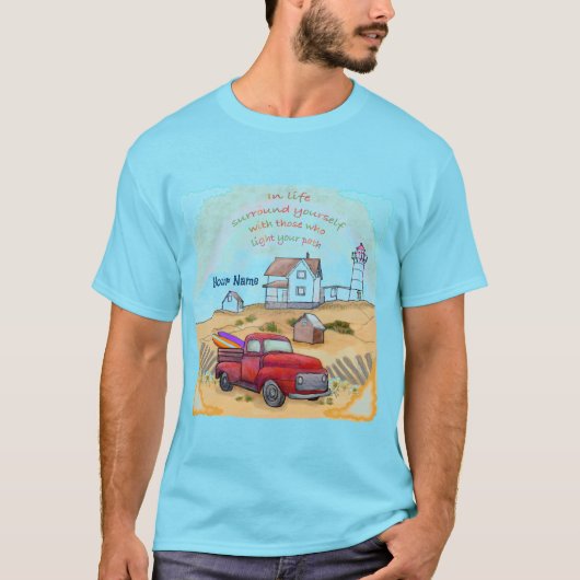 Leuchtturm am Weg T-Shirt (Vorderseite)