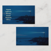 Leuchtturm an den NachtVisitenkarten Visitenkarte (Vorne/Hinten)