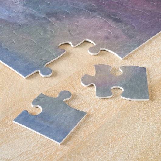 Leuchtturm an der Küste mit rosa Himmel Puzzle (Seite)