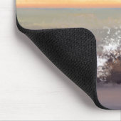 Leuchtturm an der Küste mit rosa und orangefarbene Mousepad (Ecke)