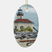 Leuchtturm an der Küste von Oregon Keramikornament (Rechts)