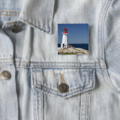 Leuchtturm an der Peggy's Cove, Nova Scotia, Kanad Button (Beispiel)