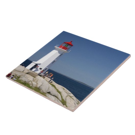 Leuchtturm an der Peggy's Cove, Nova Scotia, Kanad Fliese (Seite)