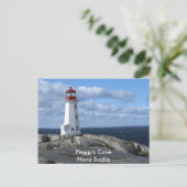 Leuchtturm an der Peggy's Cove Postkarte (Stehend Vorderseite)