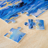 Leuchtturm an der Rocky Coast Impressionist Seasca Puzzle (Seite)