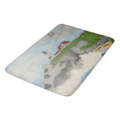 Leuchtturm an der Sea Bath Mat Badematte (Schrägansicht)