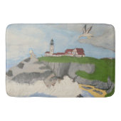 Leuchtturm an der Sea Bath Mat Badematte (Vorderseite)