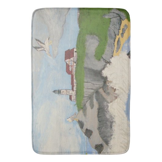 Leuchtturm an der Sea Bath Mat Badematte (Vorderseite Vertikal)