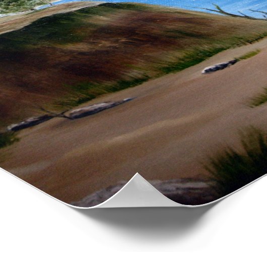 Leuchtturm an der Spitze Poster (Ecke)