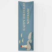 Leuchtturm an einer felsigen Küste Banner (Vertikal)