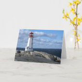 Leuchtturm an Peggy Bucht Karte (Gelbe Blume)