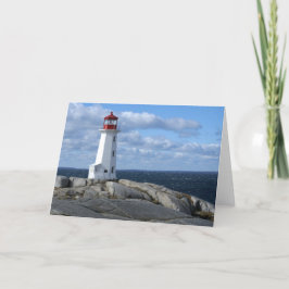 Leuchtturm an Peggy Bucht Karte
