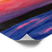 Leuchtturm Aquarelldruck Poster (Ecke)