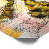 Leuchtturm Aquarellfarben Psalm 16:11 Poster (Ecke)