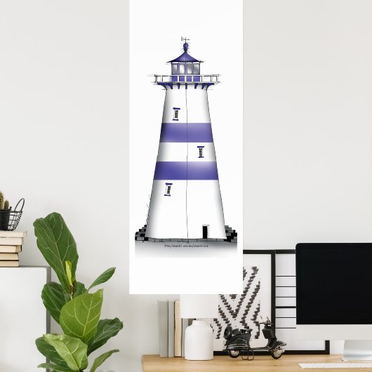 Leuchtturm Art Printing 5, tony fernandes Poster (Heimbüro)