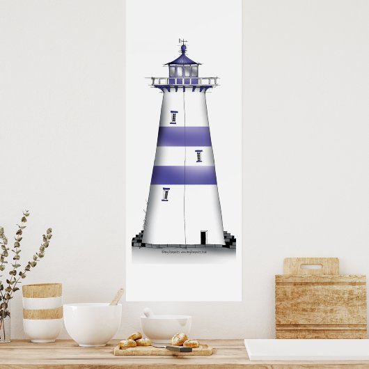 Leuchtturm Art Printing 5, tony fernandes Poster (Küche)