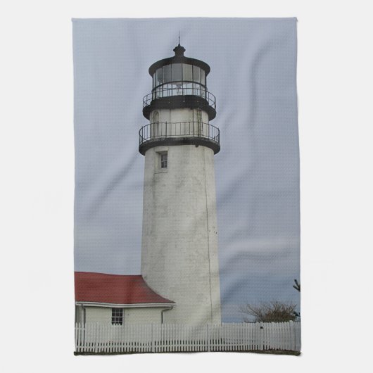 Leuchtturm auf Cape Cod Geschirrtuch (Vertikal)