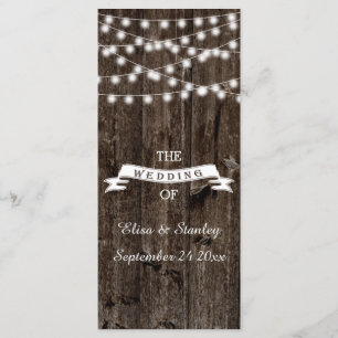 Leuchtturm auf dem alten Holzhochzeitprogramm Programm