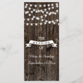 Leuchtturm auf dem alten Holzhochzeitprogramm Programm