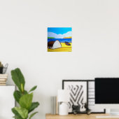 Leuchtturm auf dem Festland Poster (Heimbüro)