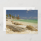 Leuchtturm auf dem Half Moon Caye Naturdenkmal Postkarte (Vorne/Hinten)