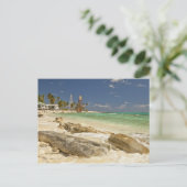 Leuchtturm auf dem Half Moon Caye Naturdenkmal Postkarte (Stehend Vorderseite)