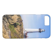 Leuchtturm auf dem hellblauen Himmel, weißer Ozean Case-Mate iPhone Hülle (Rückseite (Horizontal))