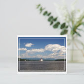 Leuchtturm auf dem Hudson Postkarte (Stehend Vorderseite)