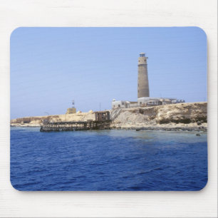 Leuchtturm auf den Brother Islands, Rotes Meer, Äg Mousepad