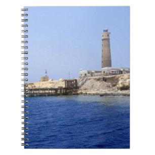 Leuchtturm auf den Brother Islands, Rotes Meer, Äg Notizblock