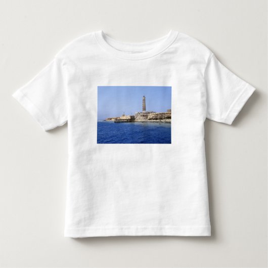 Leuchtturm auf den Bruderinseln, Rotes Meer, Ägypt Kleinkind T-shirt (Vorderseite)