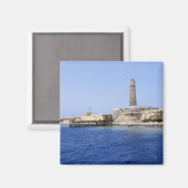 Leuchtturm auf den Bruderinseln, Rotes Meer, Ägypt Magnet (Vorderseite/Rückseite)