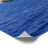 Leuchtturm auf den Bruderinseln, Rotes Meer, Ägypt Poster (Ecke)