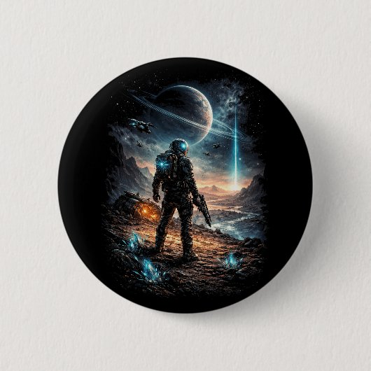 Leuchtturm auf der fernen Welt Button (Vorderseite)