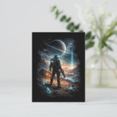 Leuchtturm auf der fernen Welt Postkarte (Stehend Vorderseite)