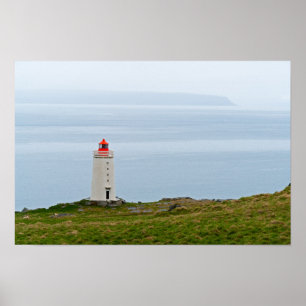 Leuchtturm auf der Halbinsel Vatnsnes - Island Poster