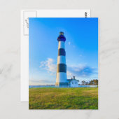 Leuchtturm auf der Insel Bodie Postkarte (Vorne/Hinten)