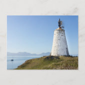 Leuchtturm auf der Insel Llanddwyn, Anglesey, Wale Postkarte (Vorderseite)
