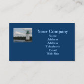 Leuchtturm auf der See-Visitenkarte Visitenkarte (Rückseite)