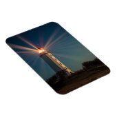 Leuchtturm auf einem Hügel Shinting at Night Magnet (Rechte Seite)