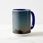 Leuchtturm auf einem Hügel Shinting at Night Tasse (VorderseiteRechts)