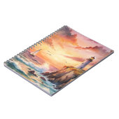 Leuchtturm auf einer Klippe Notizblock (Linke Seite)