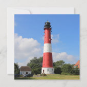 Leuchtturm auf Insel Pellworm im Sommer (Rückseite)